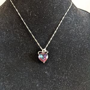 Beautiful Sparkle Heart Necklace